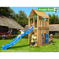 Hřiště Jungle Cabin se skluzavkou a modulem Playhouse