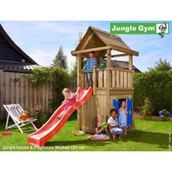 Hřiště Jungle House se skluzavkou a modulem Playhouse