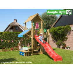 Hřiště Jungle Mansion se skluzavkou a modulem Mini Picnic