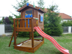 Dětské hřiště Jungle Play House L se skluzavkou