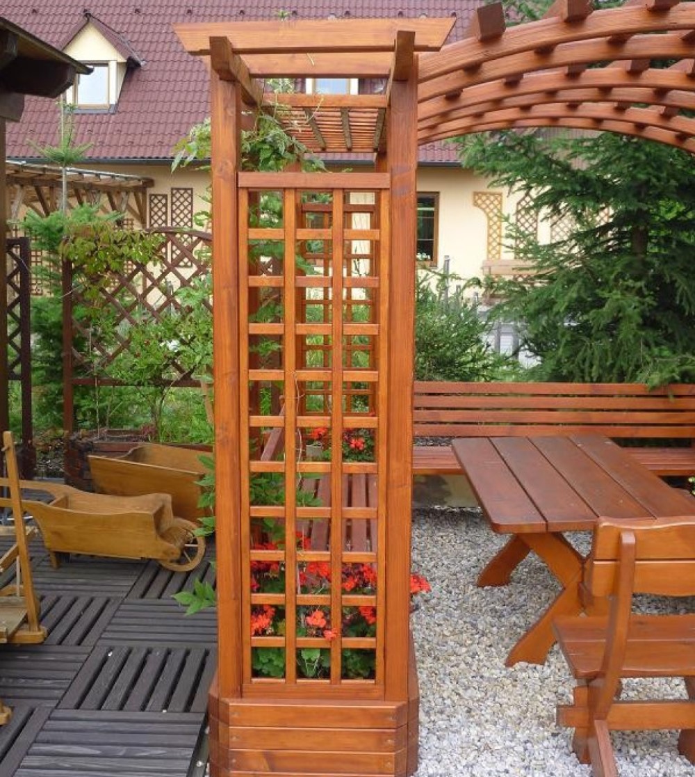 dřevěná mříž Pergola